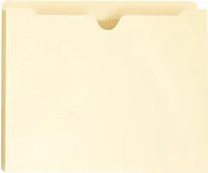 Manila File Jackets With Reinforced Tabs, One Inch Expansion, Letter