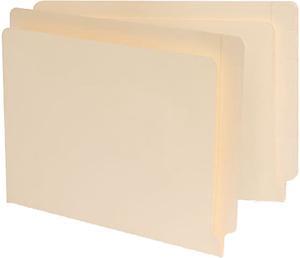 Manila Reinforced Shelf Folder, Nine Inch High Front, Letter, 100/Box