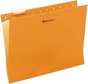 UNIVERSAL Hanging File Folder 1/5 Tab Letter Orange 25/BX 14122