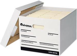 Extra-Strength Storage Box W/Lid, Letter/Legal, 12 X 15 X 10, White, 1