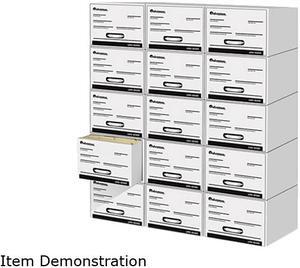 Heavy-Duty Storage Box Drawer, Letter, 14 X 25 1/2  X 11 1/2, White, 6