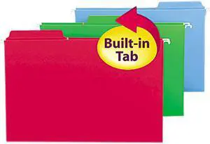 Smead FasTab Hanging Folders Legal Assorted 18/Box 64153