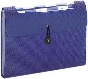 Smead Step Index Organizer, 12 Sections, 1/6-Cut Tab, Letter Size, Navy 70902