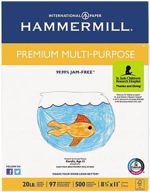 Premium Multipurpose Paper, 20-Lb., 8-1/2 X 11, White, 5000/Carton