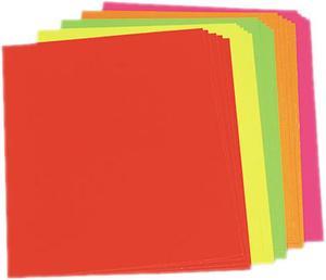 Neon Color Poster Board, 28 X 22, Green/Pink/Red/Yellow, 25/Carton