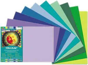 Tru-Ray Construction Paper, 76 lbs., 12 x 18, Assorted, 25 Sheets/Pack