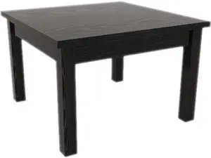 Alera Valencia Series Occasional Table, Rectangle,23-5/8w X 20d X 20-3/8h, Black