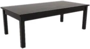 Alera Valencia Series Occasional Table, Rectangle, 47-1/4 X 20 X 16-3/8, Black