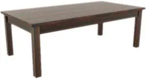 Alera Valencia Series Occasional Table, Rectangle,47-1/4 X 20 X 16 3/8, Mahogany