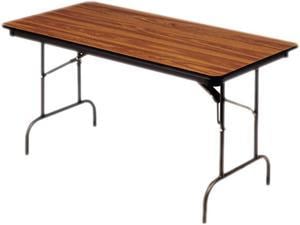 Premium Wood Laminate Folding Table, Rectangular, 72w X 30d X 29h, Oak