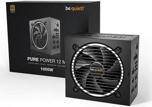 be quiet! Pure Power 12 M 1000W ATX 3.0 Power Supply | 80+ Gold Efficiency | PCIe 5.0 compatible 10 Year Warranty