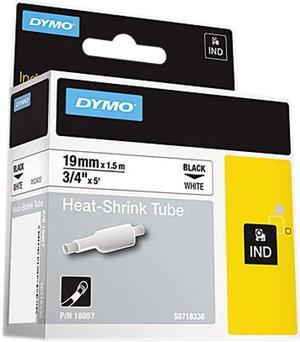 Rhino Heat Shrink Tubes Industrial Label Tape Cassette, 3/4" x 5 ft, W