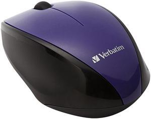 Verbatim Wireless Multi-Trac Blue LED Optical Mouse - Purple