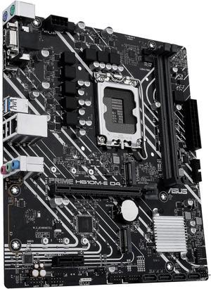 ASUS PRIME H610M-A D4-CSM LGA 1700 (Intel 12th & 13th Gen) Micro-ATX Commercial Motherboard (PCIe 4.0, DDR4, 2xM.2 slots, 1Gb LAN, rear USB 3.2 Gen 2 ports, DP/HDMI/D-Sub) - Bulk Packaging - OEM