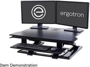 Ergotron 33-467-921 WorkFit-TX Standing Desk Converter, Sit-Stand Desk Workstation - Height-Adjustable Keyboard