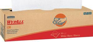 WypAll L30 DRC Towels (05800), Strong and Soft Wipes, White, 100 Sheets / Pop-Up Box, 8 Boxes / Case, 800 Wipes / Case