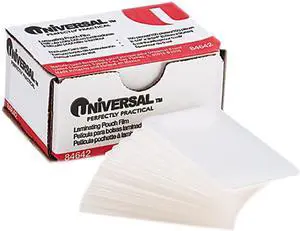 Universal Clear Laminating Pouches 5 mil 2 1/4 X 3 3/4 Business Card Size 100/Box 84642