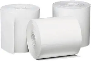 UNIVERSAL Single-Ply Thermal Paper Rolls 3 1/8" x 230 ft White 50/Carton 35763