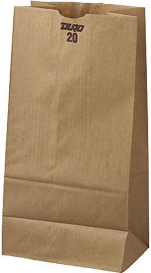 General 20# Paper Bag, 40-Lb Base Weight, Brown Kraft, 8-1/4X5-5/16X16