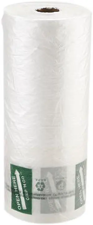 Inteplast Group PHMORE20NS Produce Bag, 12 x 20, 9 Microns, Natural, 875/Roll, 4 Rolls/Carton, 1 Carton