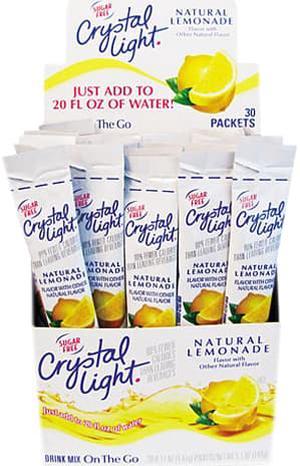 Flavored Drink Mix, Lemonade, 30 .17Oz Packets/Box