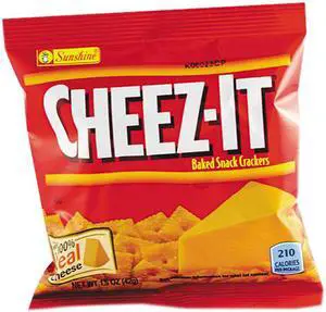 CheezIt Crackers, 1.5 oz SingleServing Snack Pack - 8 packs