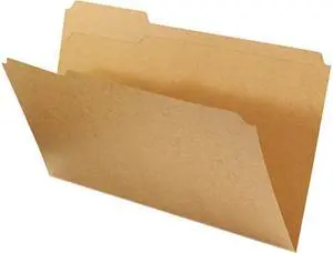 UNIVERSAL Kraft File Folders 1/3 Cut Assorted Top Tab Legal Kraft 100/Box 16143