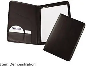 Samsill Professional Leather Padfolio w/ Sterling Writing Pad - Black