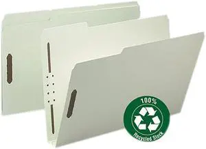 Smead 100% Recycled Pressboard Fastener File Folder 20004 - 25 EA/BX