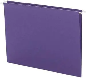Smead Color Hanging Folders with 1/3-Cut Tabs 11 Pt. Stock Purple 25/BX 64023