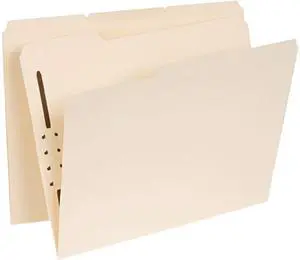 Universal Manila Folders, One Fastener, 1/3 Tab, Letter, 50/Box