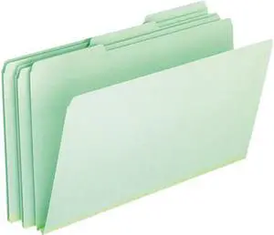Pendaflex Pressboard Expanding File Folders, 1/3 Cut Top Tab, Legal, Green, 25/Box