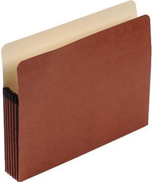 Pendaflex Pocket File, 5.25" Expansion, Letter Size, Red Fiber S34G