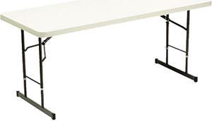 Adjustable Height Tables 72w x 30d x 25-35h Platinum