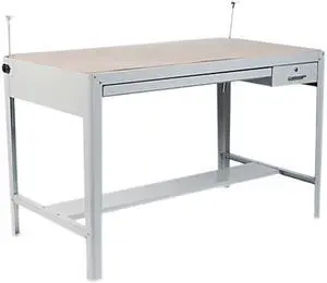 Safco 3962GR Precision Drafting Table Base 35.5" Height - Steel - Gray