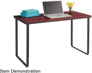 Safco Steel Workstation 47-1/4w x 24d x 28-3/4h Cherry/Black 1943CYBL