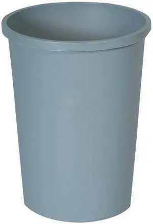Rubbermaid Commercial Products 2947GRA Untouchable Waste Container, Round - Gray