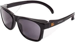 KleenGuard Maverick Eye Protection, (49311), Smoke Anti-Fog Lenses with Black Frame, 12 Pairs / Case