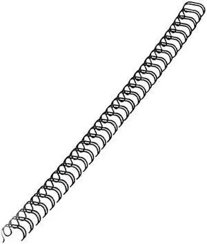 Fellowes Wire Bindings 1/2" Diameter 100 Sheet Capacity Black 25/Pack 5255401