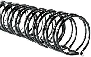 Gbc Wirebind Spines, 1/4" Diameter, 55 Sheet Capacity, Black, 100/Box 9775008