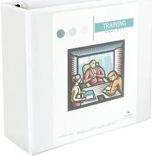 Universal Comfort Grip Deluxe Plus D-Ring View Binder, 4 Capacity, 8-1/2 x 11, White
