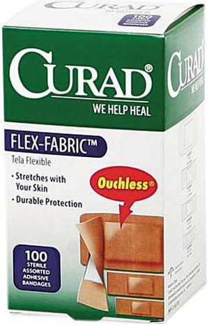 Curad Flex-Fabric Adhesive Bandage 100 EA/BX
