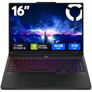 Lenovo Legion Pro 7 16AFR10H 16" Gaming Notebook - AMD Ryzen 9 9955HX3D (2.50 GHz) - 32 GB - 2 TB SSD - Windows 11 Pro - NVIDIA Geforce RTX 5080 16 GB -Webcam - IEEE 802.11be Wireless (83RU0006US ) Lenovo Legion Pro 7 16AFR10H 16" Gaming Notebook - AMD Ryzen 9 9955HX3D (2.50 GHz) - 32 GB - 2 TB SSD - Windows 11 Pro - NVIDIA Geforce RTX 5080 16 GB -Webcam - IEEE 802.11be Wireless (83RU0006US )