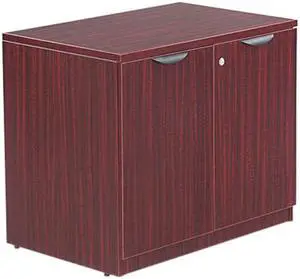 Alera Valencia Series Storage Cabinet, 34w x 22-3/4d x 29-1/2h, Mahogany