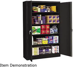 Tennsco Assembled Jumbo Steel Storage Cabinet 48w x 18d x 78h Black J1878SUBK Tennsco Assembled Jumbo Steel Storage Cabinet 48w x 18d x 78h Black J1878SUBK