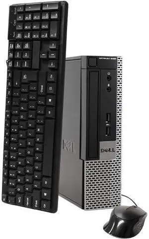 Dell OptiPlex 9020 Ultra Small Form Factor Computer PC, 3.20 GHz Intel i5 Quad Core Gen 3, 4GB DDR3 RAM, 250GB Hard Disk Drive (HDD) SATA Hard Drive, Windows 10 Professional 64bit