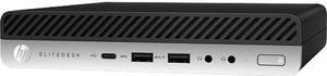 HP 6XG59UT EliteDesk 705 G4 Desktop Computer Ryzen5 PRO 2400G 8GB 256GB SSD W10P
