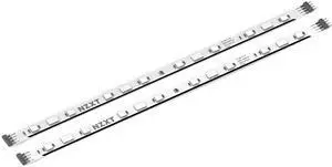 NZXT LED Strips Accessory - Two 250mm RGB LED Lighting Strips - Magnetic & Double-Sided Tape