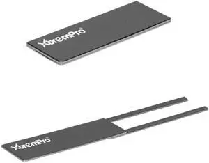 XtremPro Webcam Cover Privacy Shield for Computer, Mac, MacBook Pro, iMac, Laptop, Surfcase Pro, Phone, 0.03 in Ultra Thin Camera Blocker Privacy Shield - 61034 (Silver)