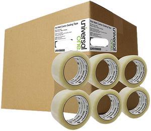 Universal UNV99000 Heavy-Duty Box Sealing Tape, 48mm x 50m, 3" Core, Clear, 36/Carton Universal UNV99000 Heavy-Duty Box Sealing Tape, 48mm x 50m, 3" Core, Clear, 36/Carton